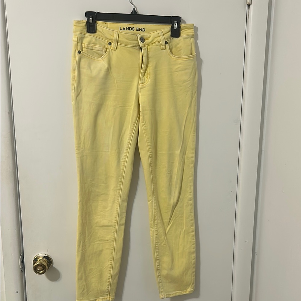 Lands' End Women's Yellow Jeans
